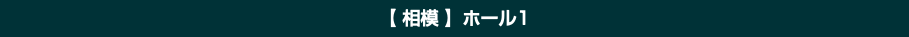 【 相模 】ホール1