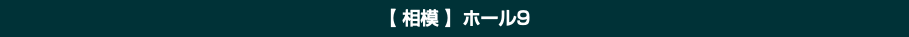 【 相模 】ホール9